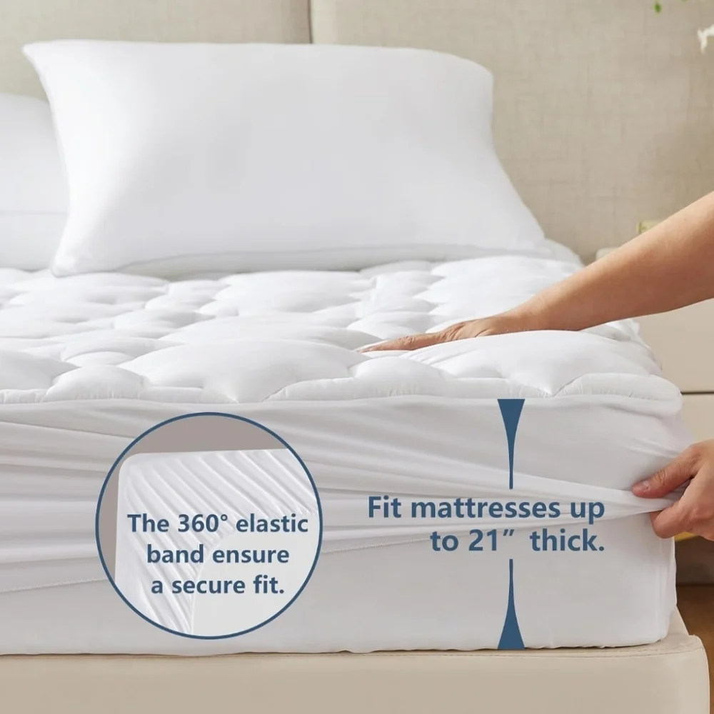 Premium White Quilted Mattress Protector